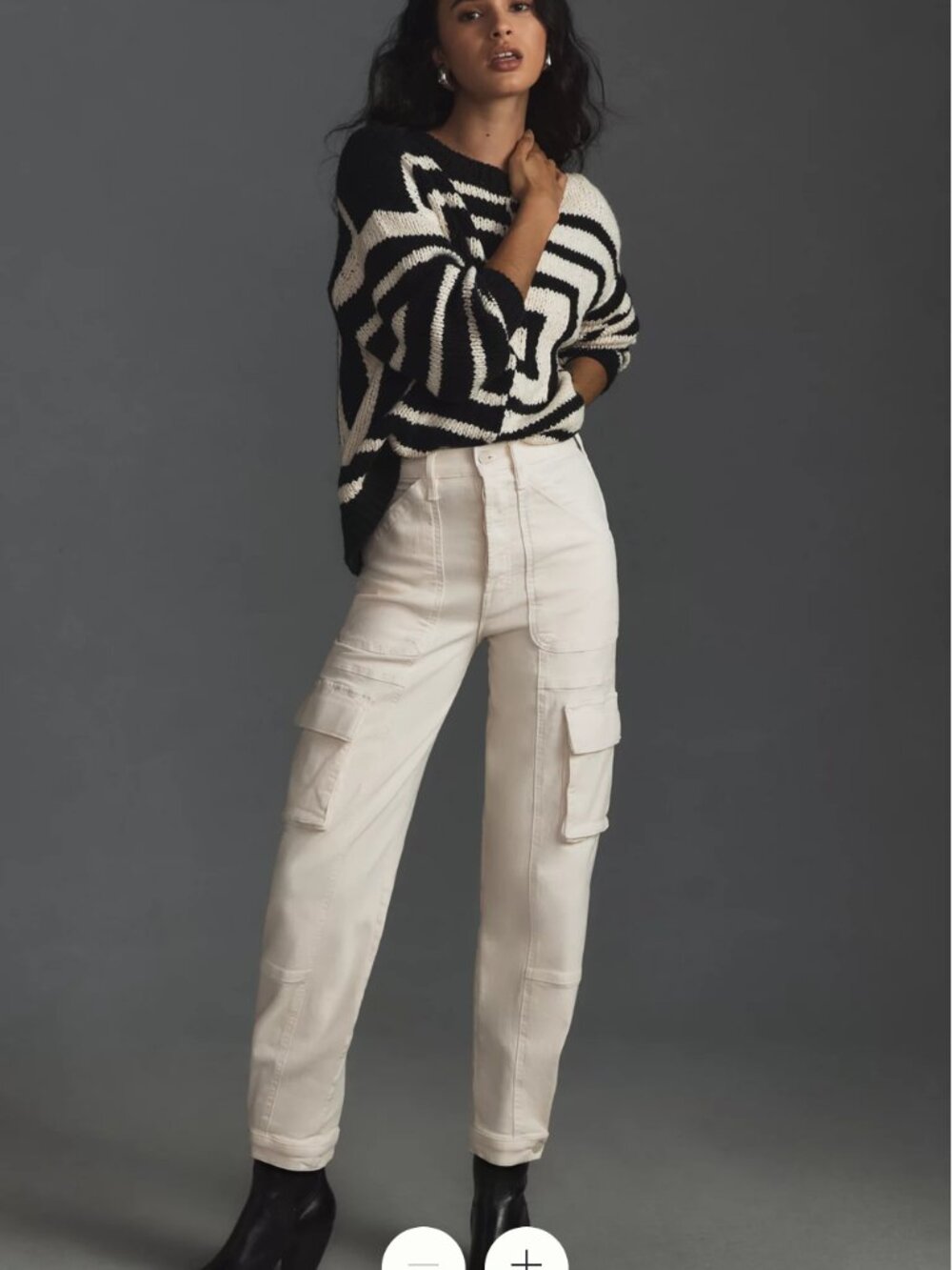 MOTHER The Curbside Cargo Flood Jeans